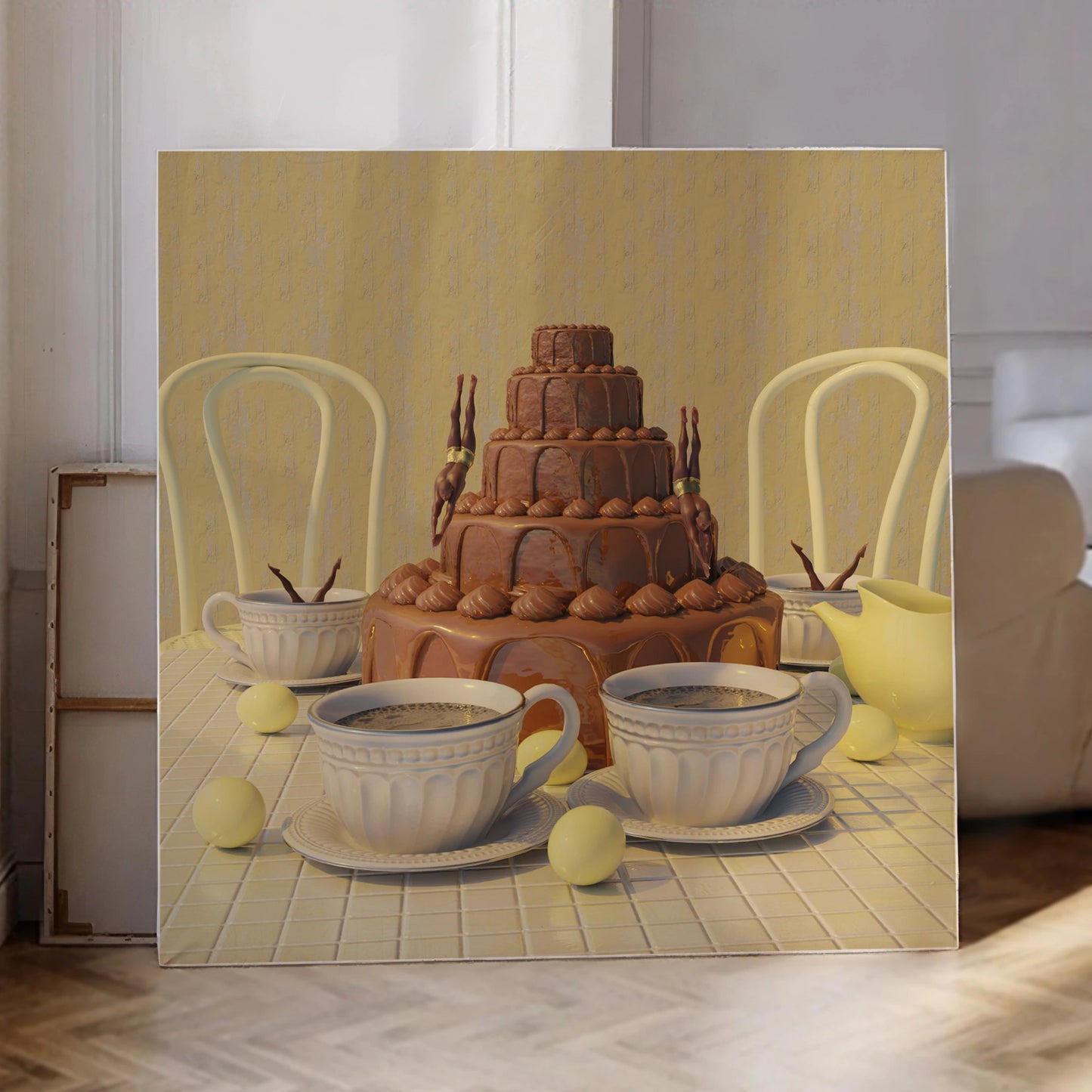 choclates world diving into coffee - Mooon Gallery