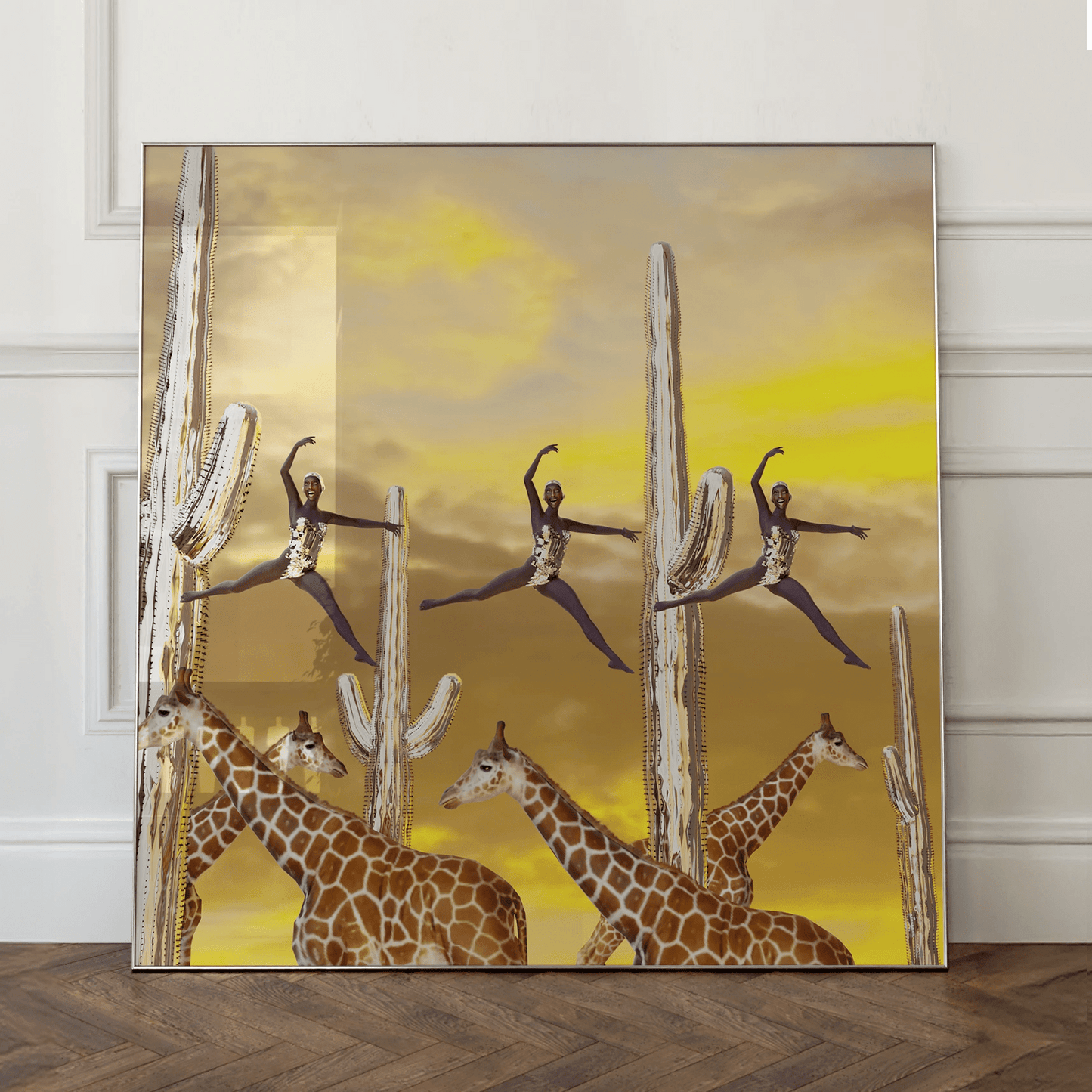 3 choclate women dancing - Mooon Gallery