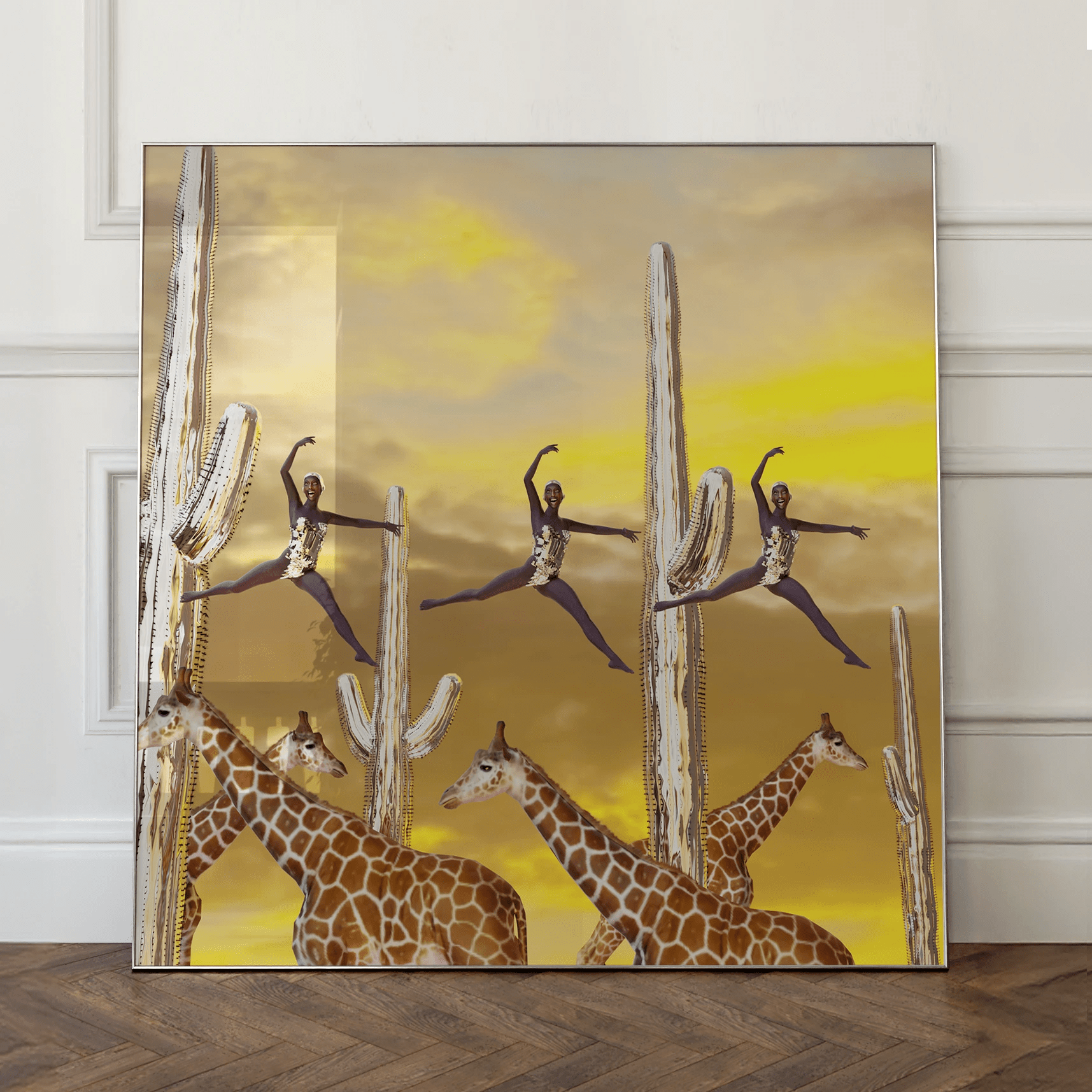 3 choclate women dancing - Mooon Gallery