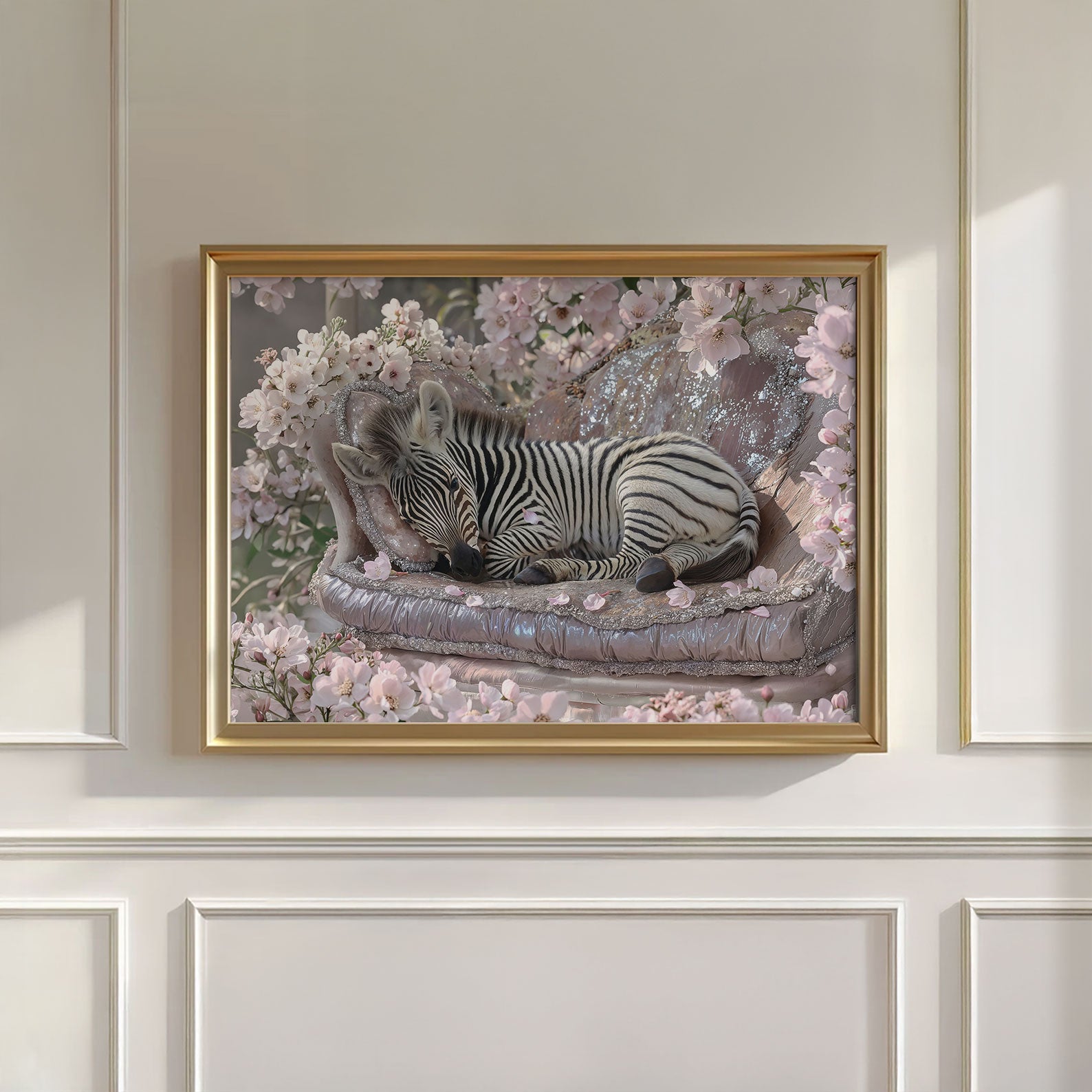 Baby Zebra, Horizontal, Wall Art