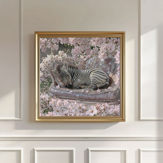 Baby Zebra, Square, Wall Art