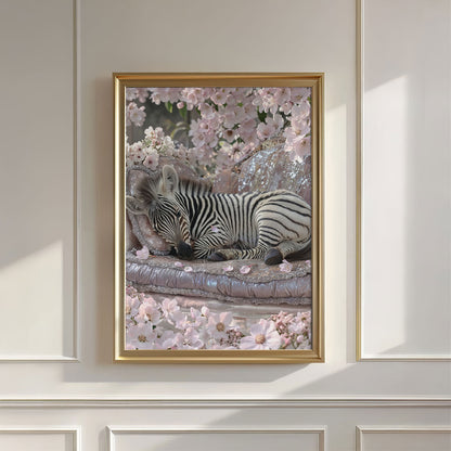Baby Zebra, Vertical, Wall Art