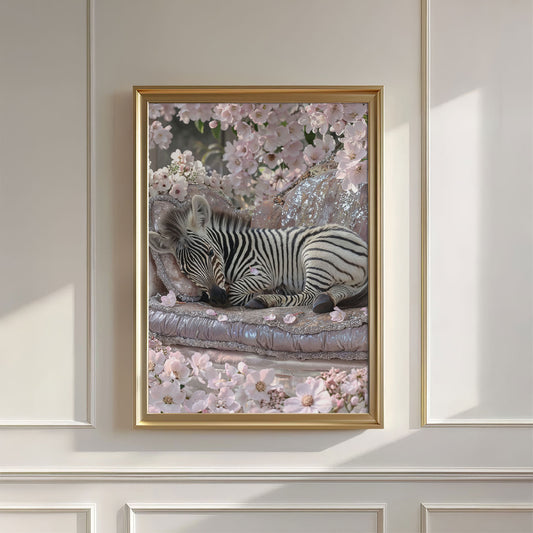 Baby Zebra, Vertical, Wall Art