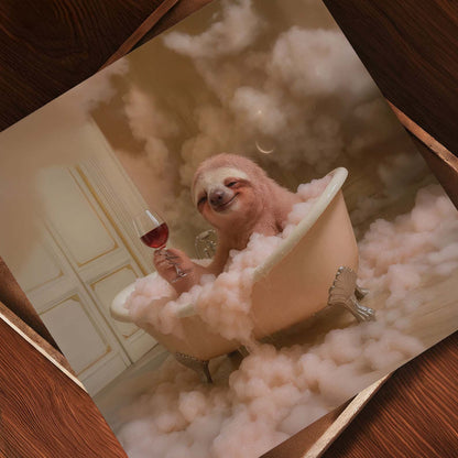 Bath Time III, Square, Art Print