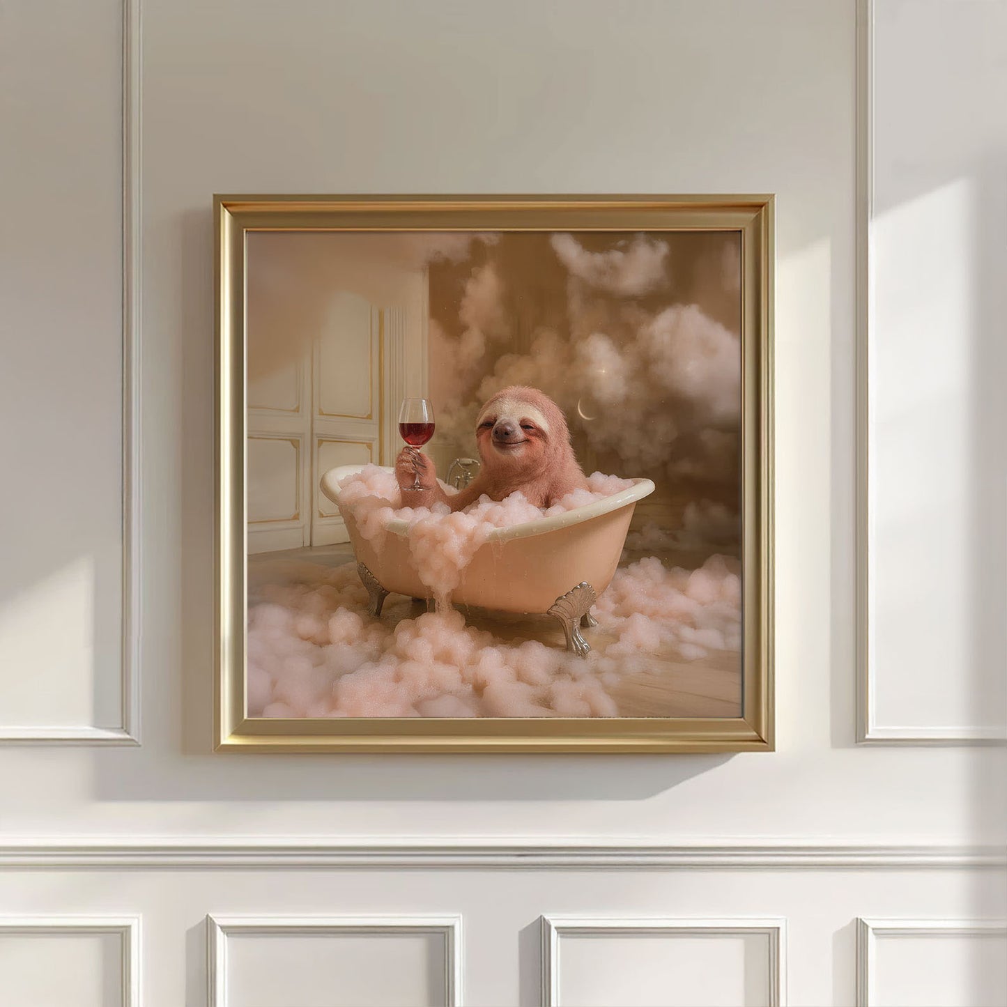 Bath Time III, Square, Wall Art