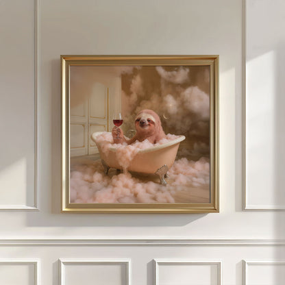 Bath Time III, Square, Wall Art