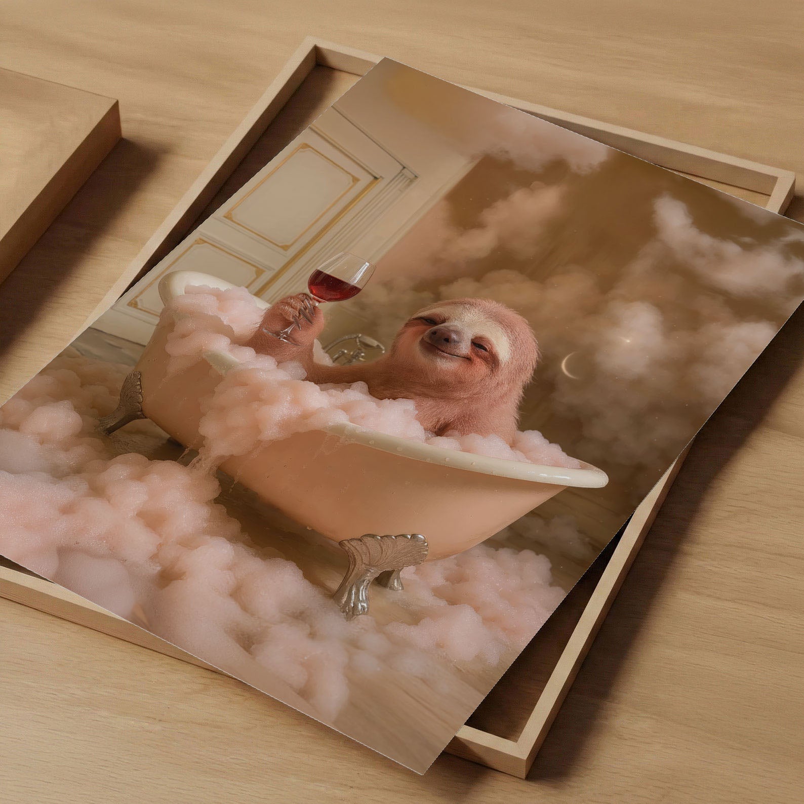 Bath Time III, Vertical, Art Print