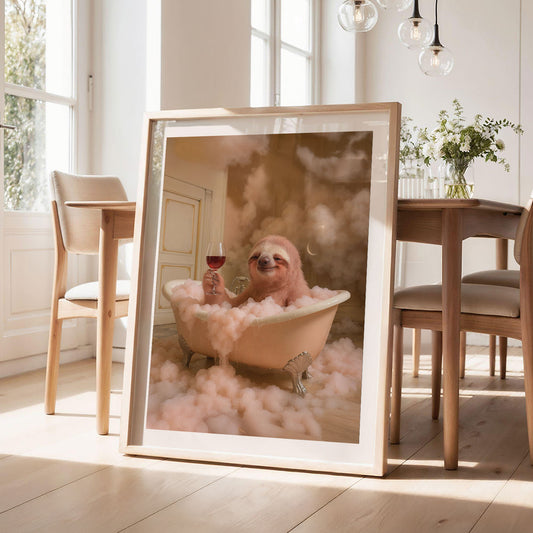 Bath Time III, Vertical, Framed Art