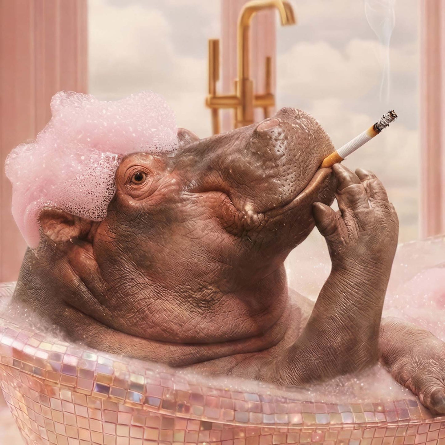 Extreme Close Up Detail Of Bath Time II