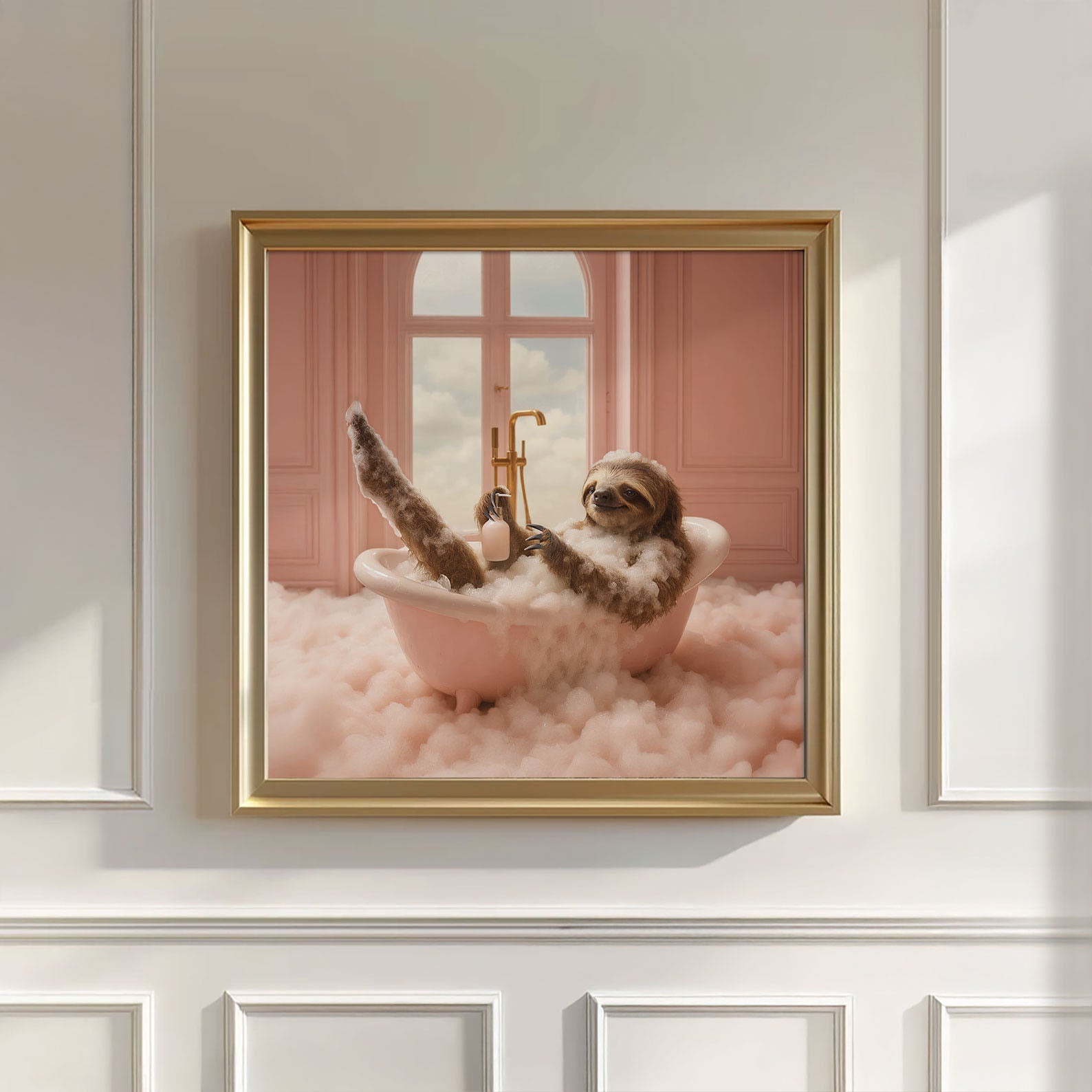 Bath Time IV, Square, Wall Art