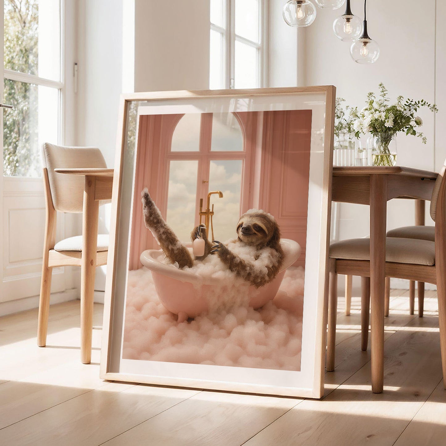 Bath Time IV, Vertical, Framed Art