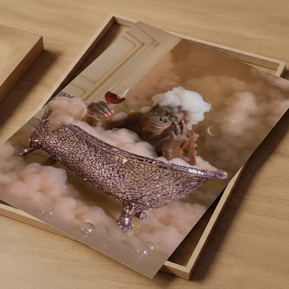 Bath Time I, Vertical, Art Print