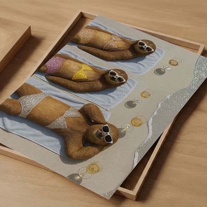 Beach Day, Vertical, Art Print