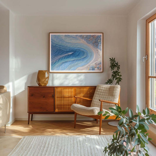 Beach Paradise II, Horizontal, Framed Art