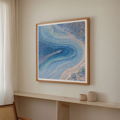 Beach Paradise II, Square, Framed Art