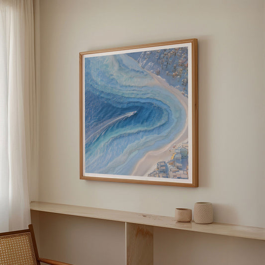 Beach Paradise II, Square, Framed Art