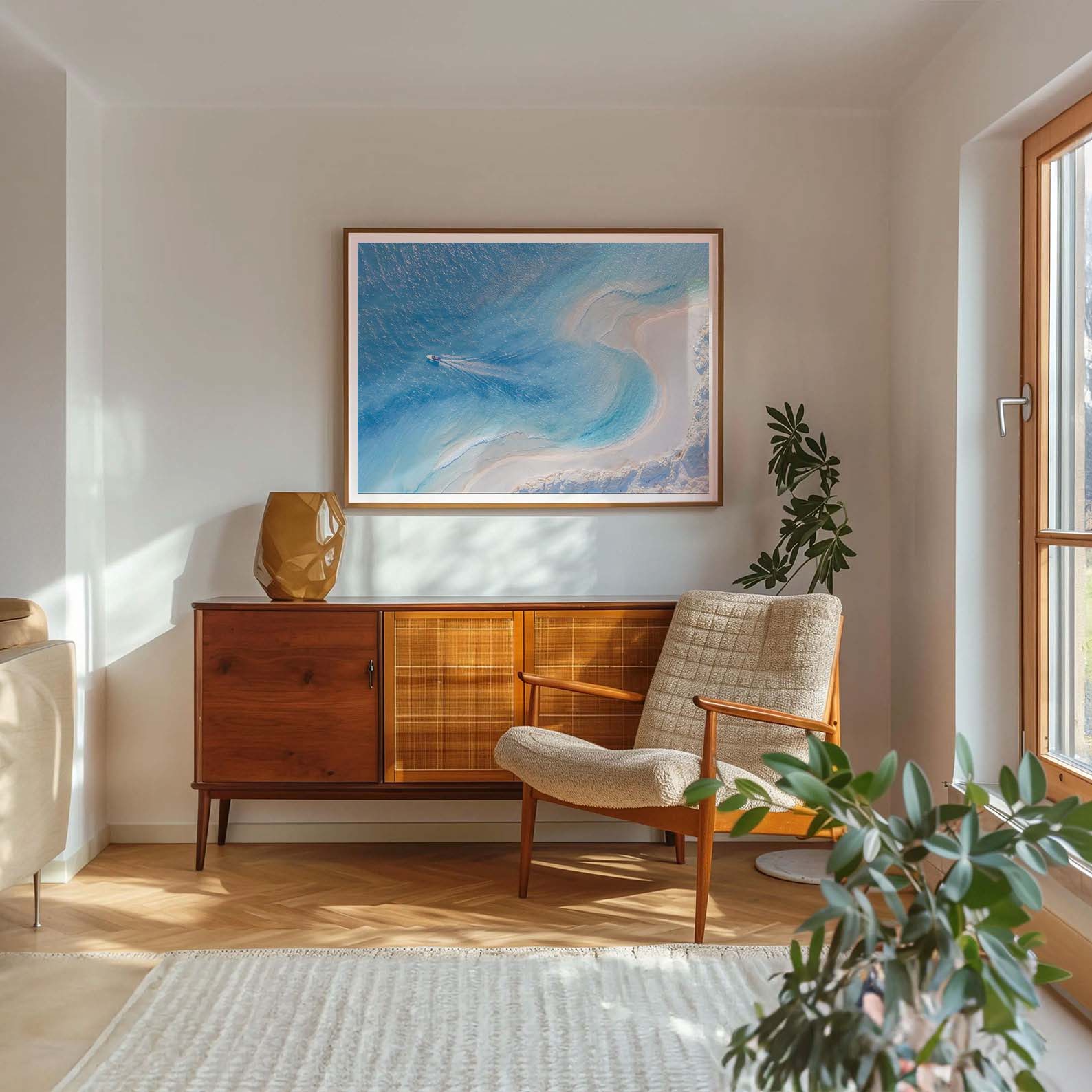 Beach Paradise I, Horizontal, Framed Art