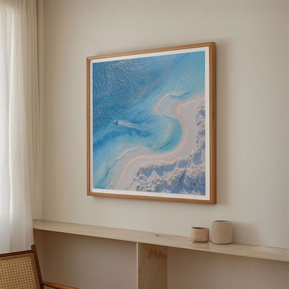 Beach Paradise I, Square, Framed Art
