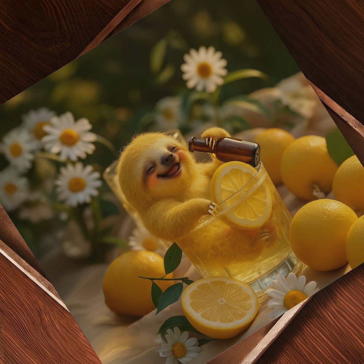 Beer Time, Square, Art Print