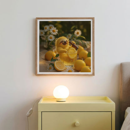 Beer Time, Square, Framed Art