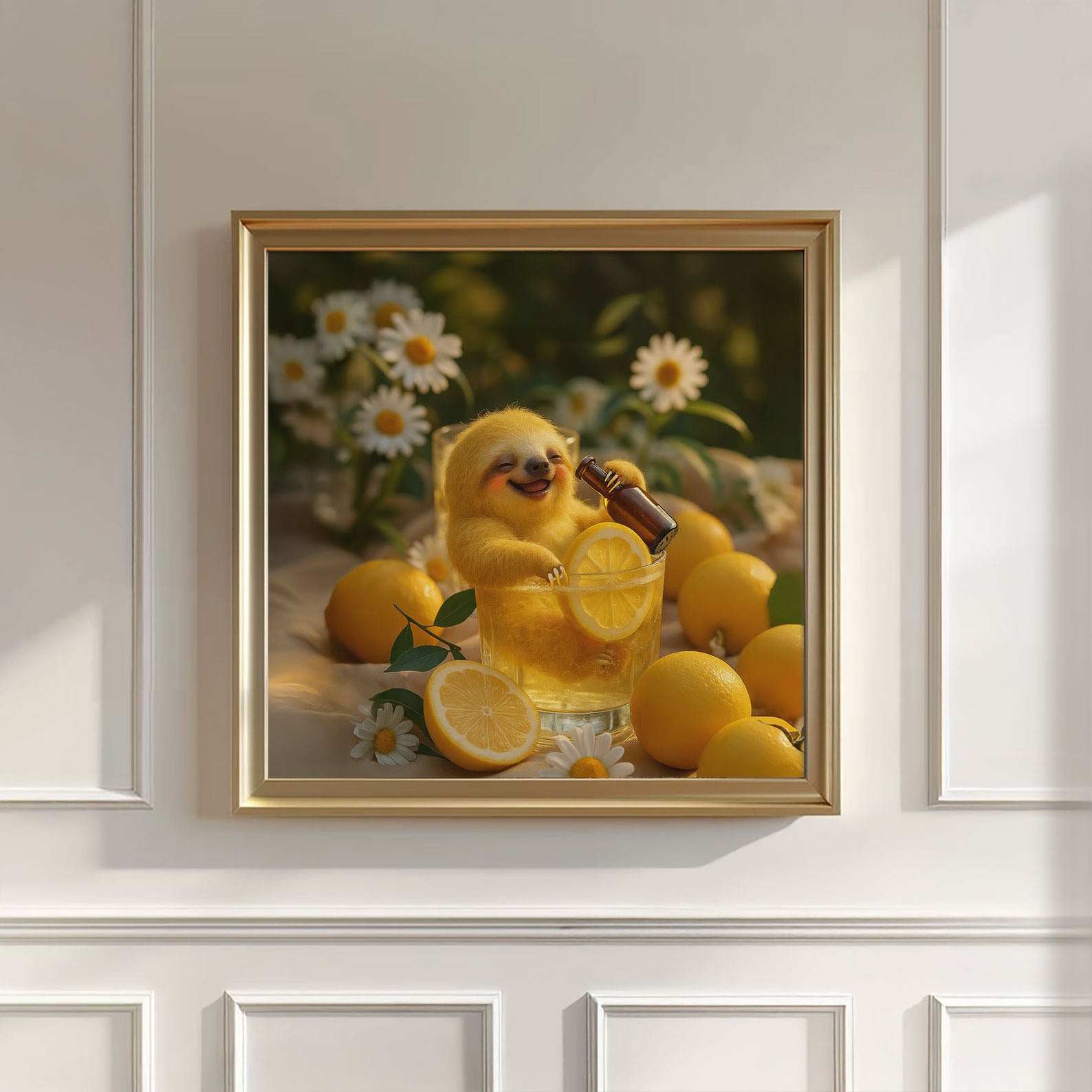 Beer Time, Square, Wall Art