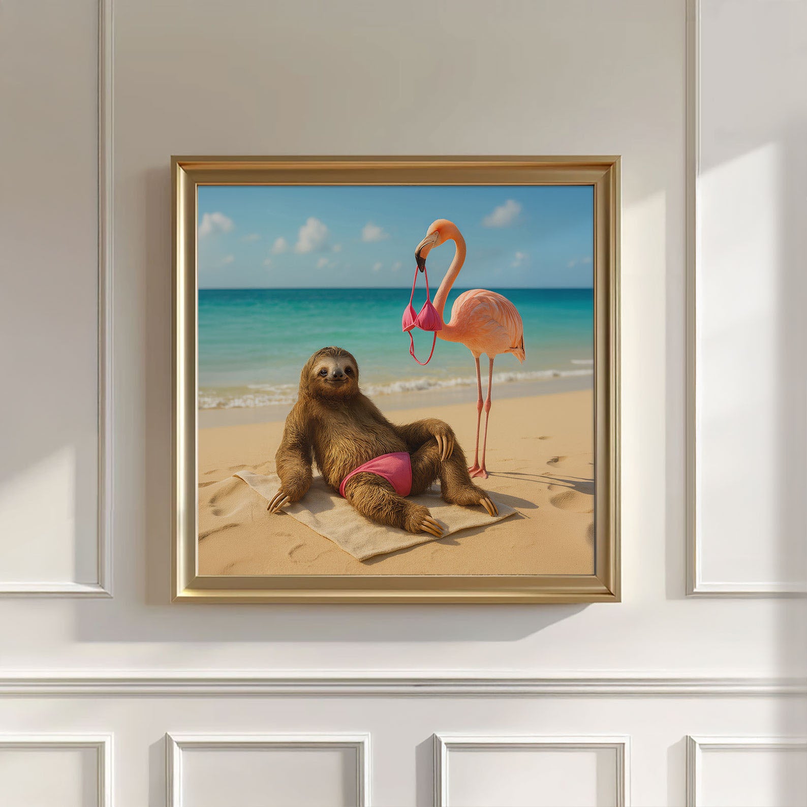 Bikini Heist, Square, Wall Art