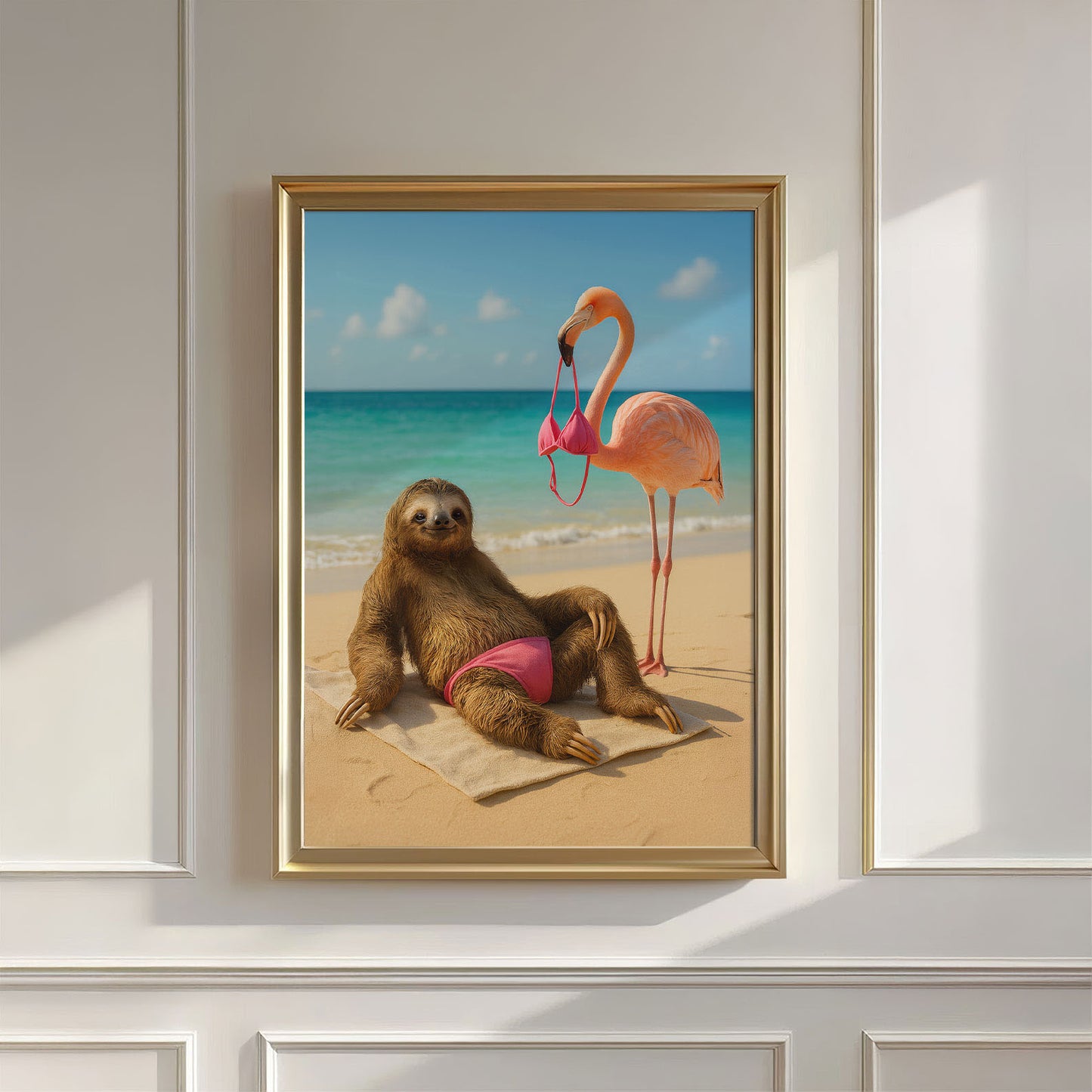 Bikini Heist, Vertical, Wall Art