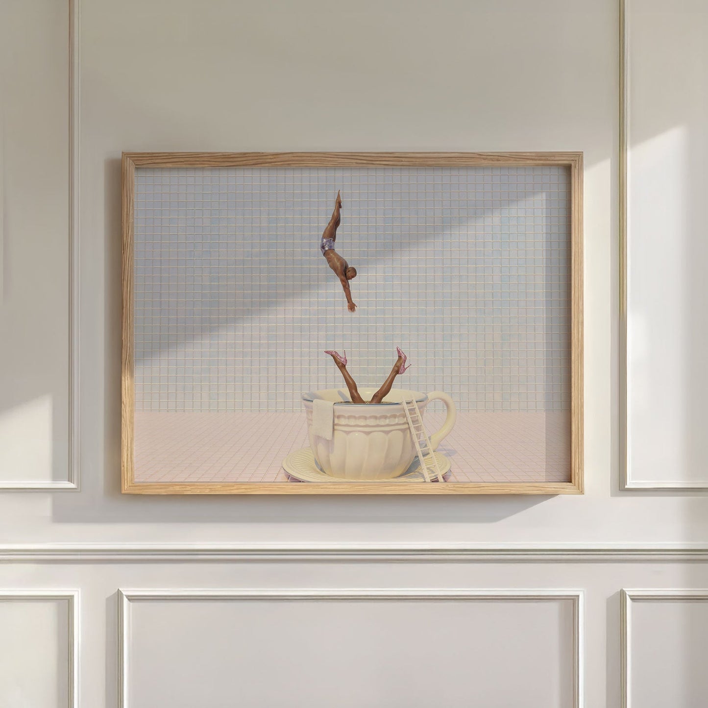 Blue High Dive, Horizontal, Wall Art