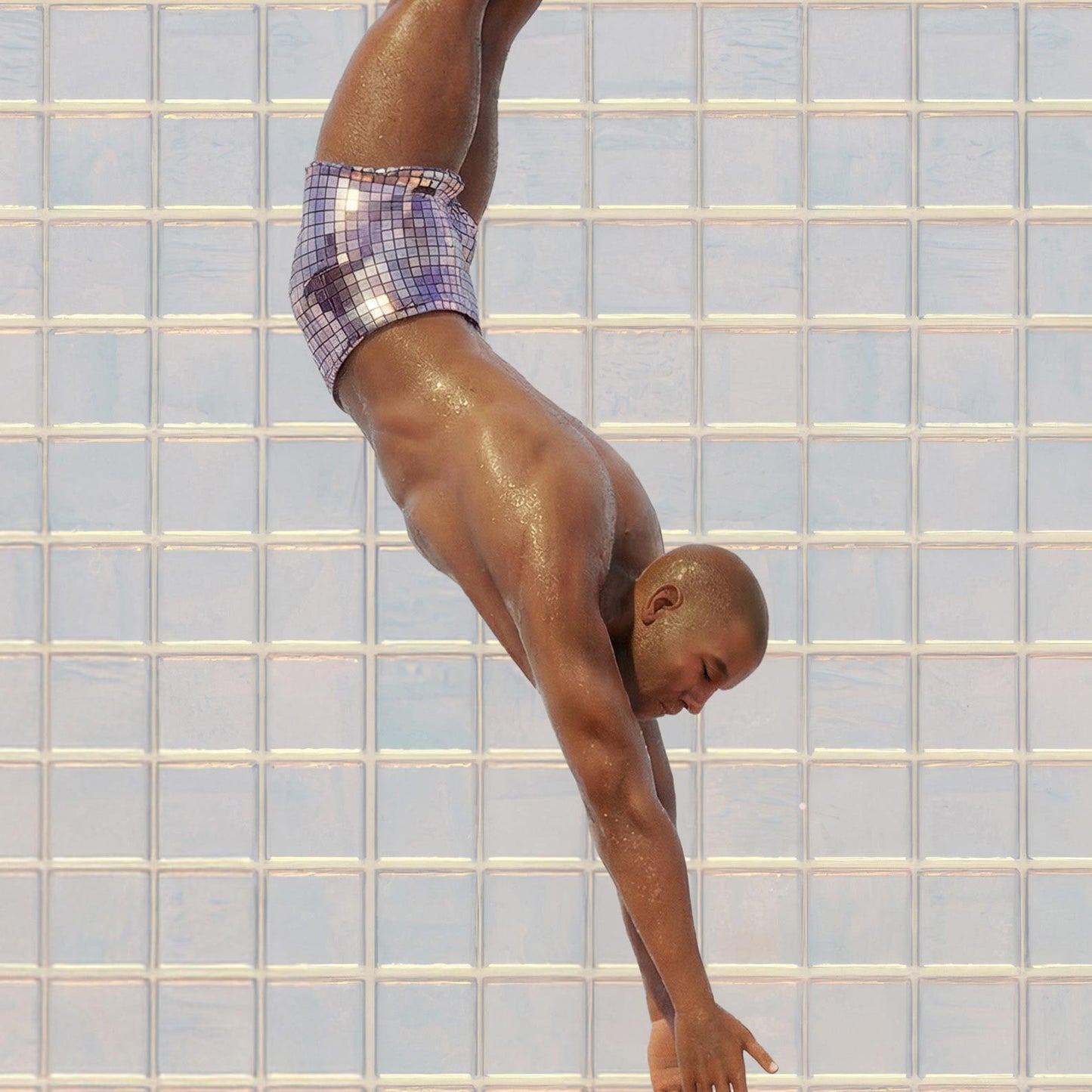 High Resolution Art Texture Of Blue High Dive