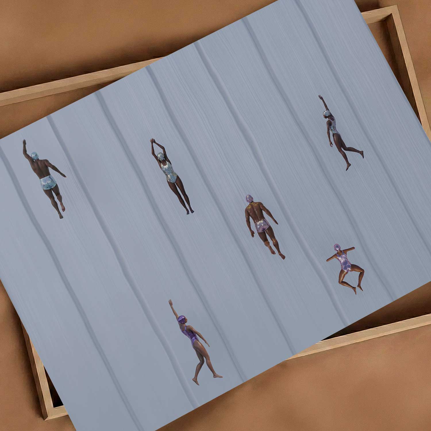 Blue Summer, Horizontal, Art Print