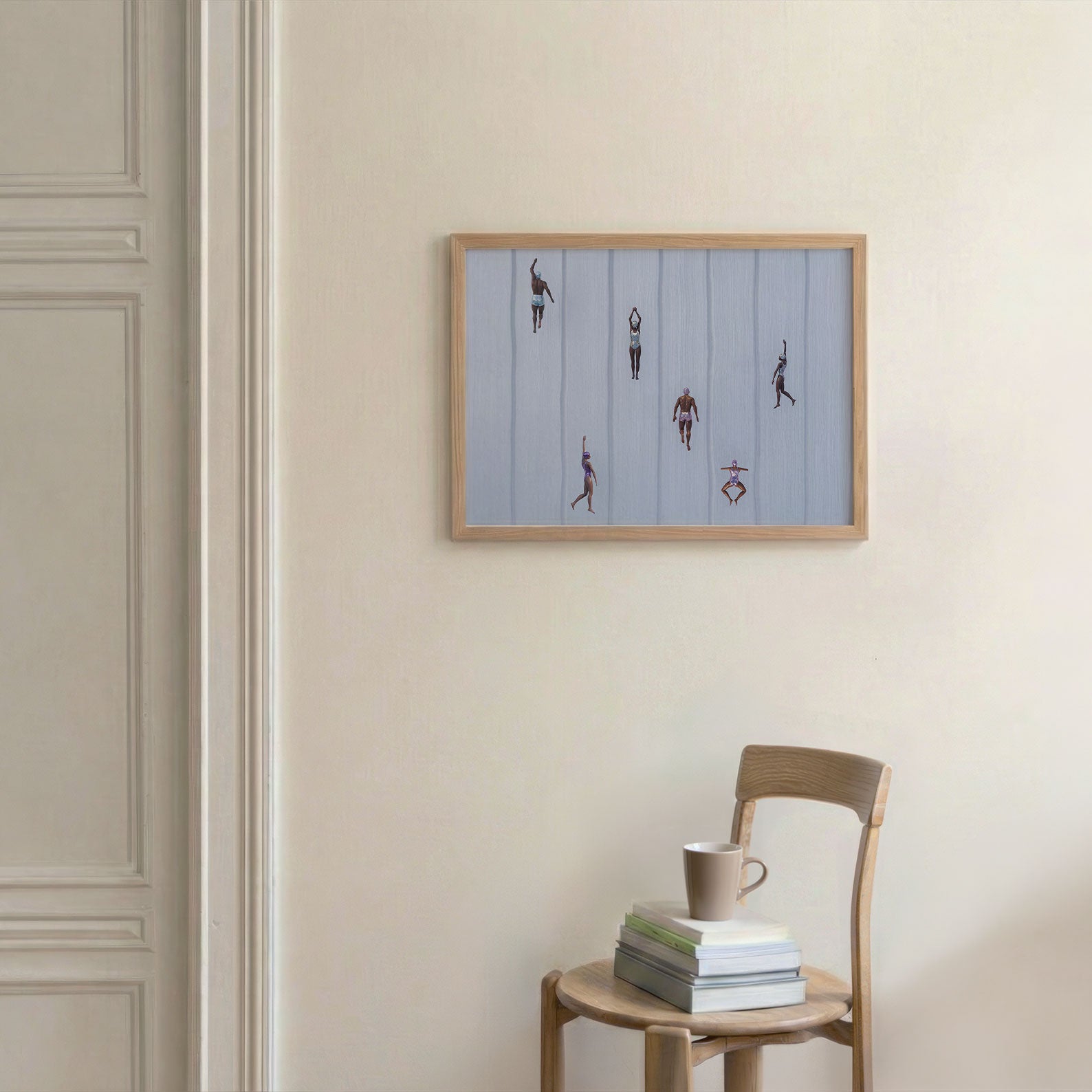 Blue Summer, Horizontal, Framed Art