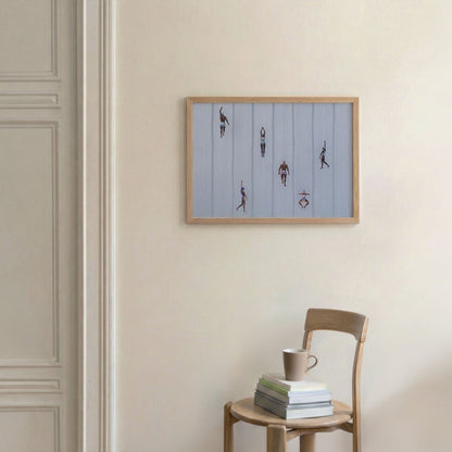 Blue Summer, Horizontal, Framed Art