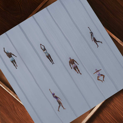 Blue Summer, Square, Art Print