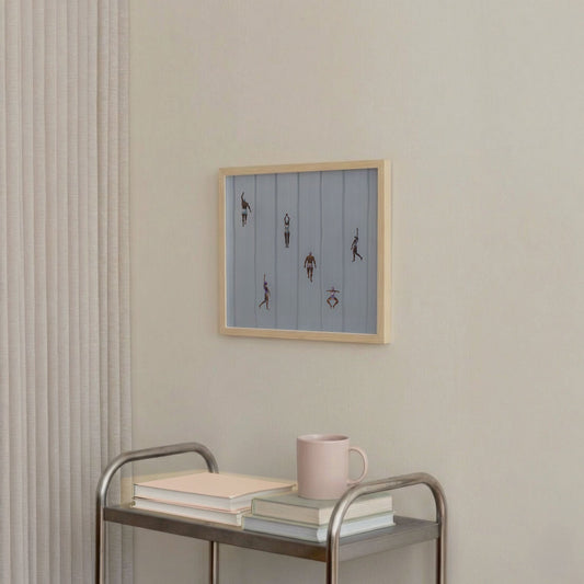 Blue Summer, Square, Framed Art