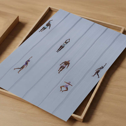 Blue Summer, Vertical, Art Print