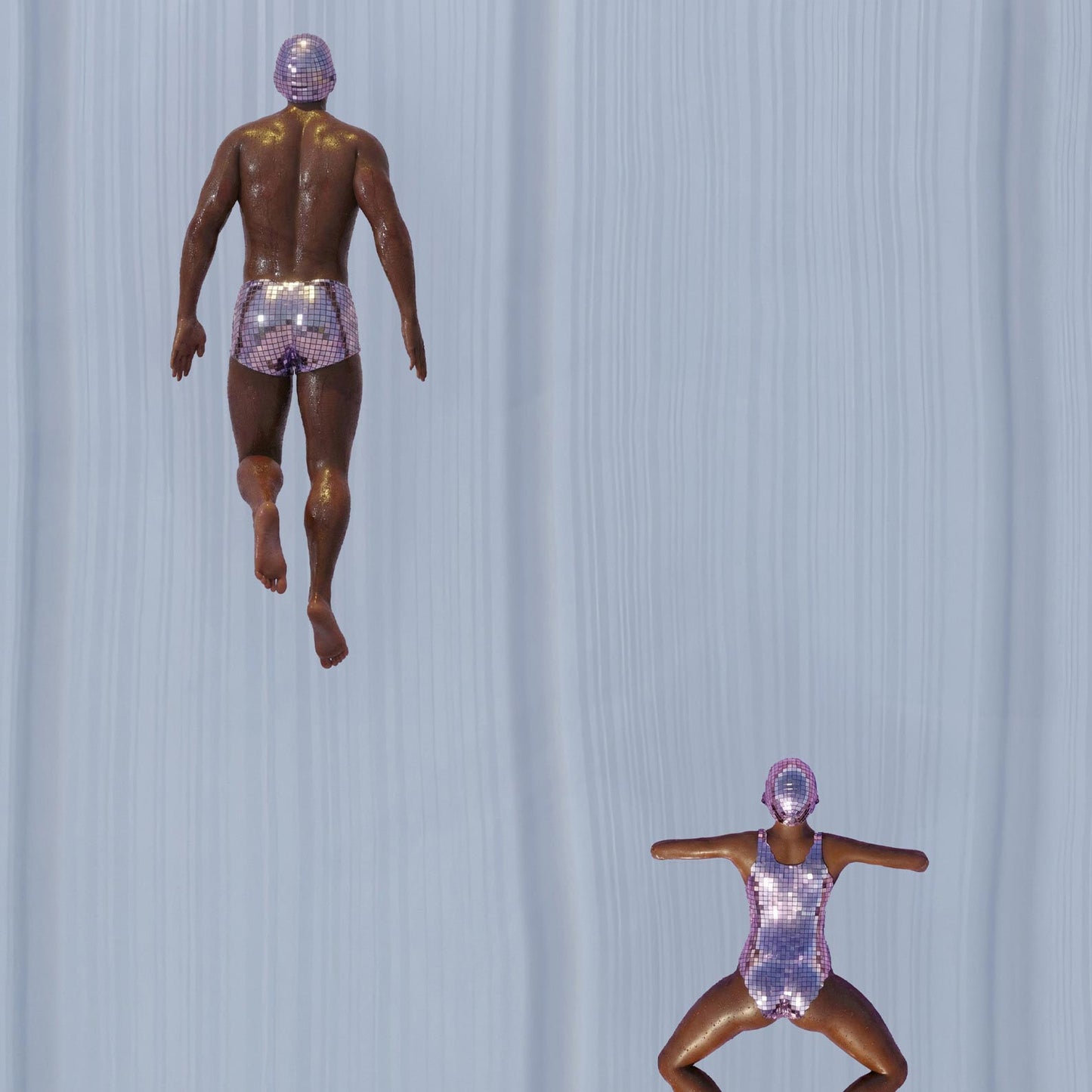 High Definition Print Quality Detail Of Blue Summer