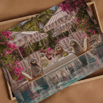 Brunch In Bali Resort, Horizontal, Art Print