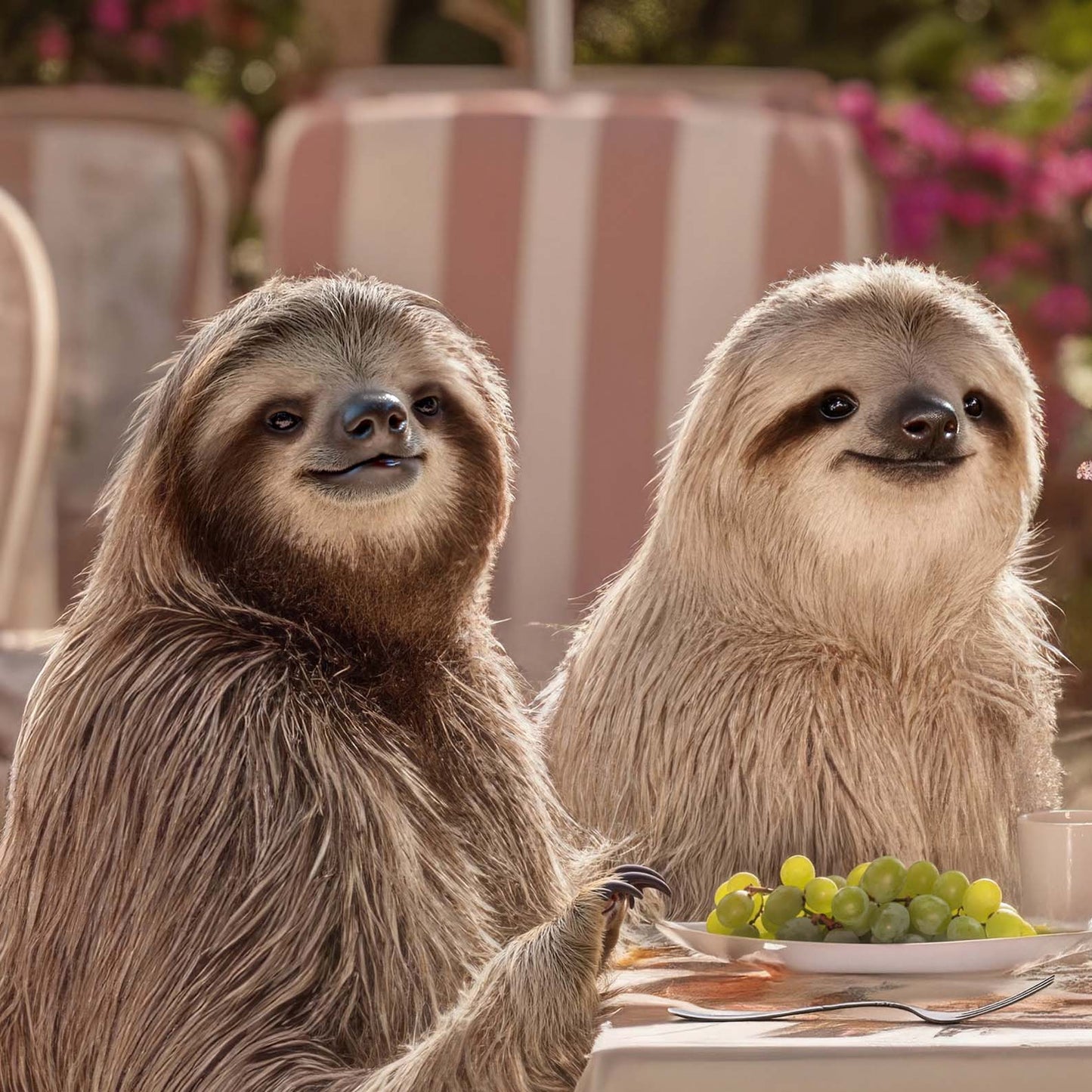 Extreme Close Up Detail Of Brunch In Bali Resort