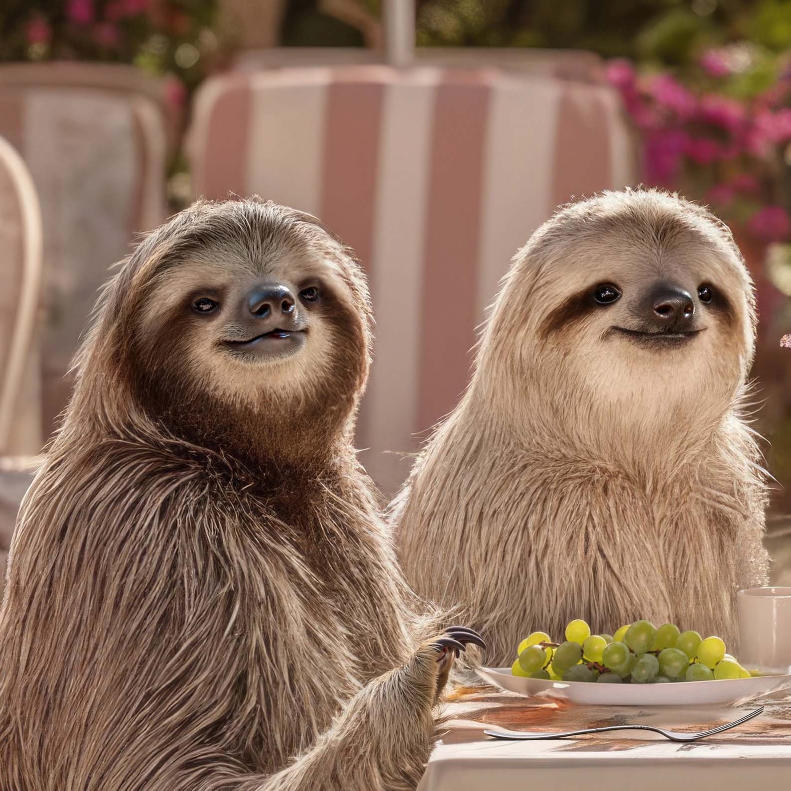Extreme Close Up Detail Of Brunch In Bali Resort