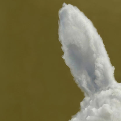 High Resolution Art Texture Of Bunny Cloud · Olive Green, Vertical