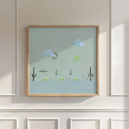 Cactus Poolside, Square