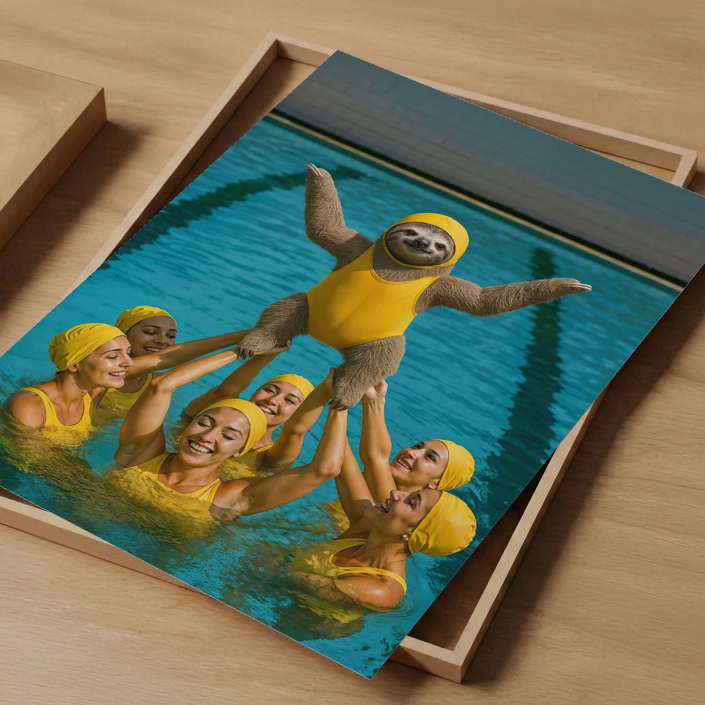 Champion Of The Pool, Vertical, Art Print