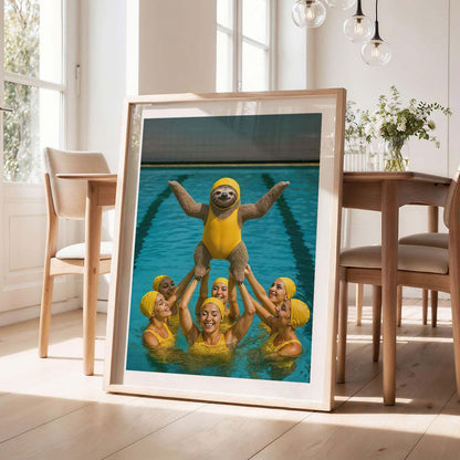 Champion Of The Pool, Vertical, Framed Art