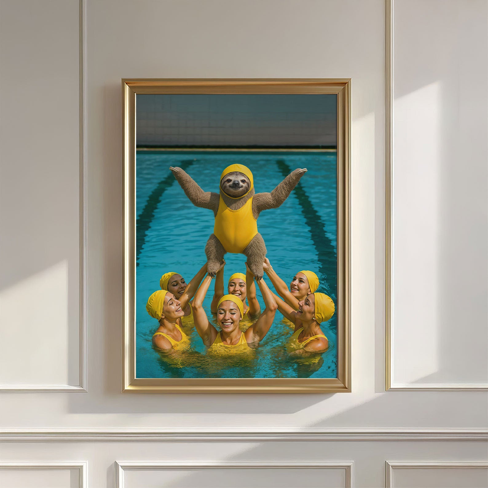 Champion Of The Pool, Vertical, Wall Art