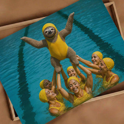 Champion Of The Pool, Horizontal, Art Print