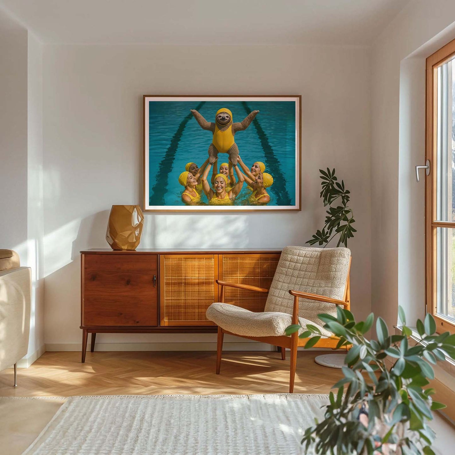 Champion Of The Pool, Horizontal, Framed Art