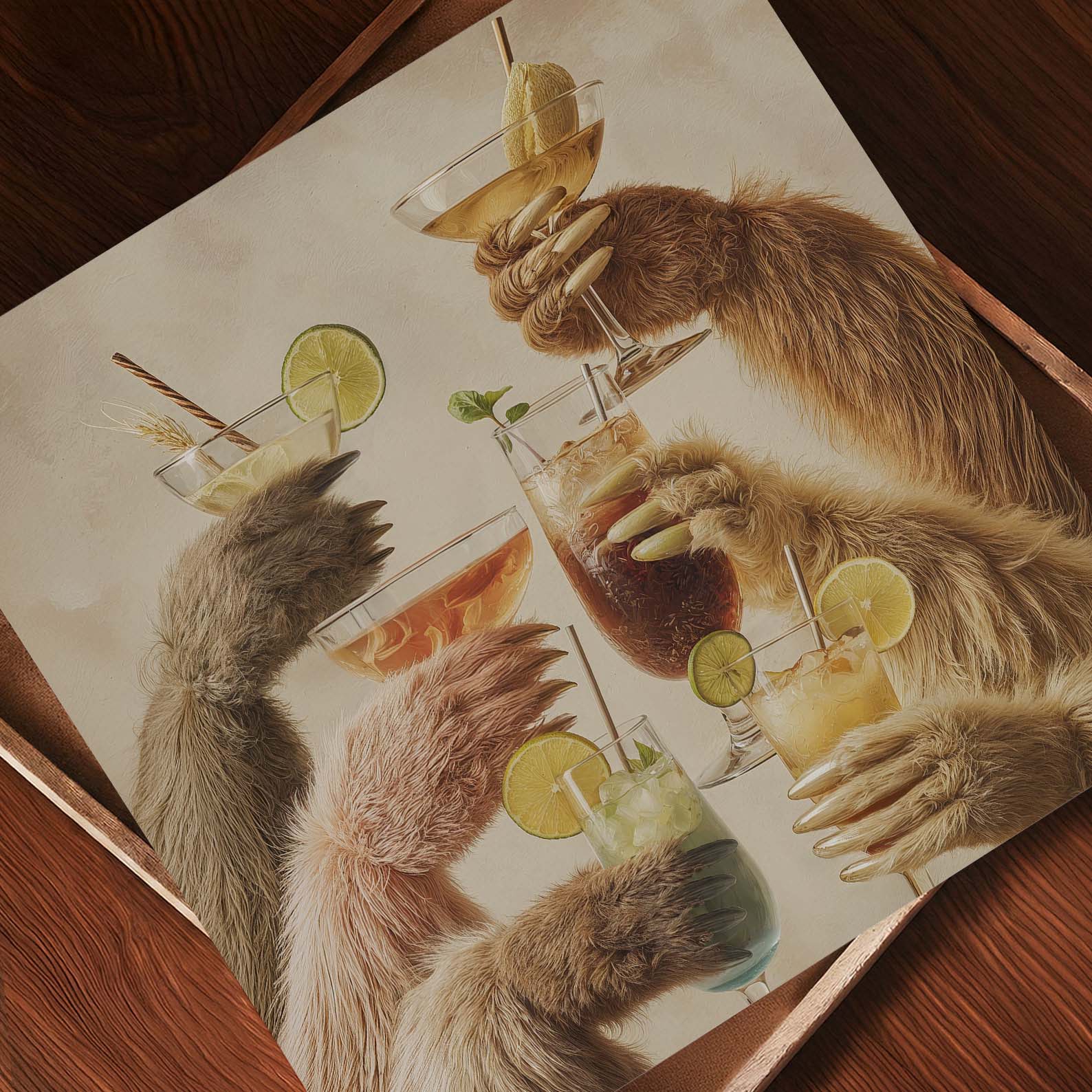 Cheers I, Square, Art Print