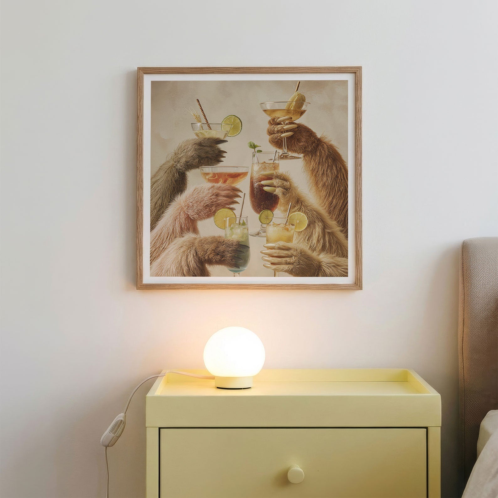 Cheers I, Square, Framed Art