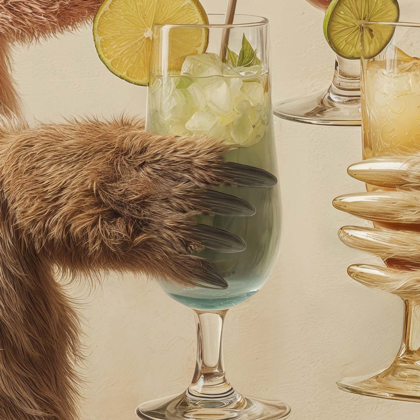 Extreme Close Up Detail Of Cheers I