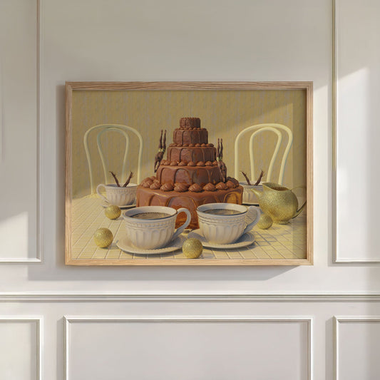 Chocolate Dive, Horizontal, Wall Art
